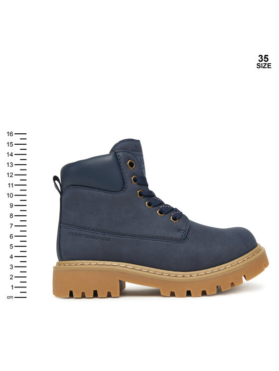 Tommy Hilfiger Outdoorová obuv Tommy Hilfiger T3X5-34125-1269 S Tmavomodrá