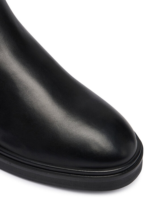 Calvin Klein Botine Calvin Klein Ankle Boot W/ Metal Logo HW0HW02663 Negru