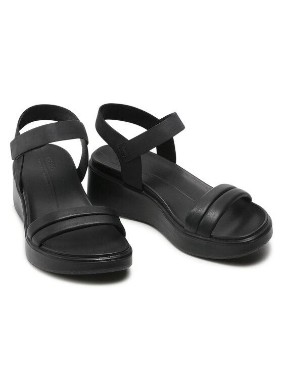 ECCO Sandały ECCO Flowt Wedge Lx W 27330351052 Czarny