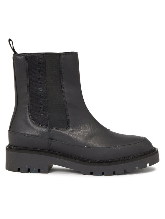 Calvin Klein Jeans Bokacsizma Calvin Klein Jeans Combat Mid Chelsea Wn YW0YW01254 Fekete