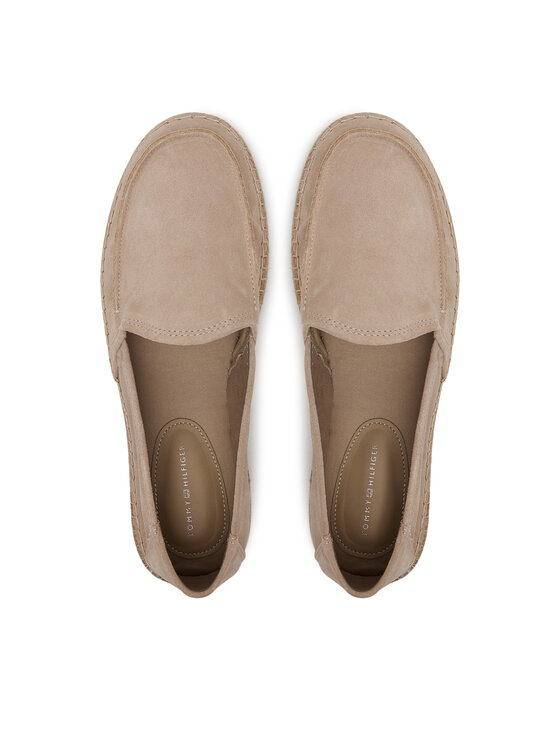 Tommy Hilfiger Espadrilles Tommy Hilfiger Hilfiger Flex Espa Suede Loafer FM0FM05392 Bézs
