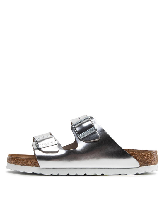 Birkenstock Шльопанці Birkenstock Arizona Metallic 1005961 Срібний
