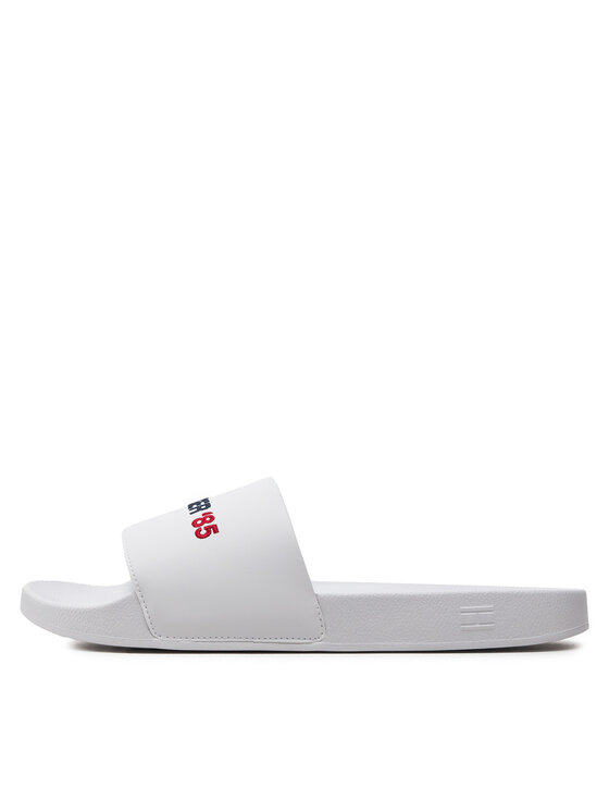 Tommy Hilfiger Chanclas Tommy Hilfiger Hilfiger 85 Pool Slide FM0FM05021 Blanco