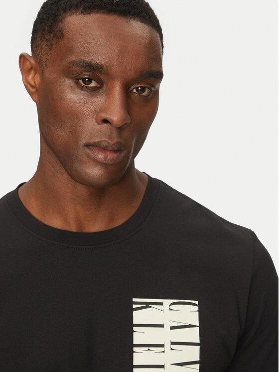 Calvin Klein Jeans Calvin Klein Jeans T-shirt Serif Box Graphic J30J327474 Nero Regular Fit