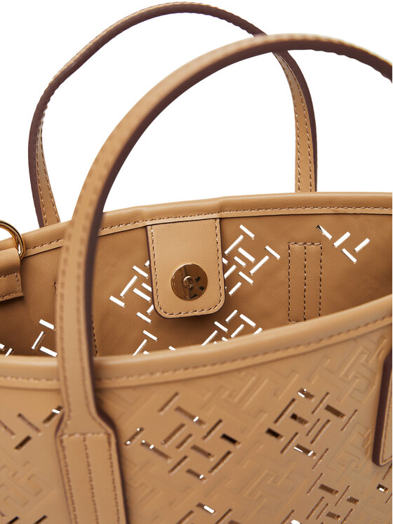 Tommy Hilfiger Ročna torba Tommy Hilfiger Th City Mini AW0AW17500 Rjava