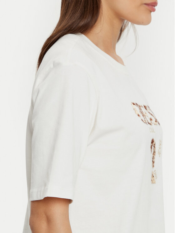 Guess Guess Футболка V4YI06 I3Z14 Écru Boxy Fit