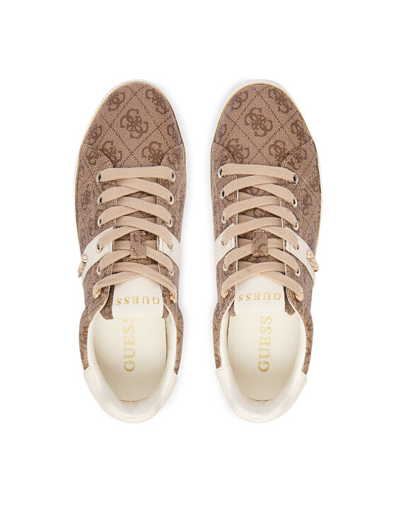 Guess Sneakersy Guess FLFBTZ FAL12 Béžová