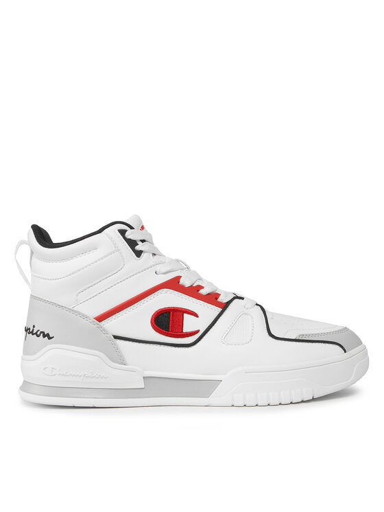Champion Snīkeri Champion Mid Cut Shoe 3 Point Mid S22119-WW010 Balts