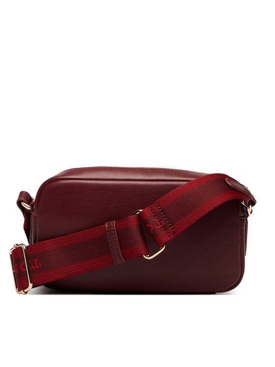 Tommy Hilfiger Ročna torba Tommy Hilfiger Th Essential Camera Bag AW0AW18370 Bordo rdeča