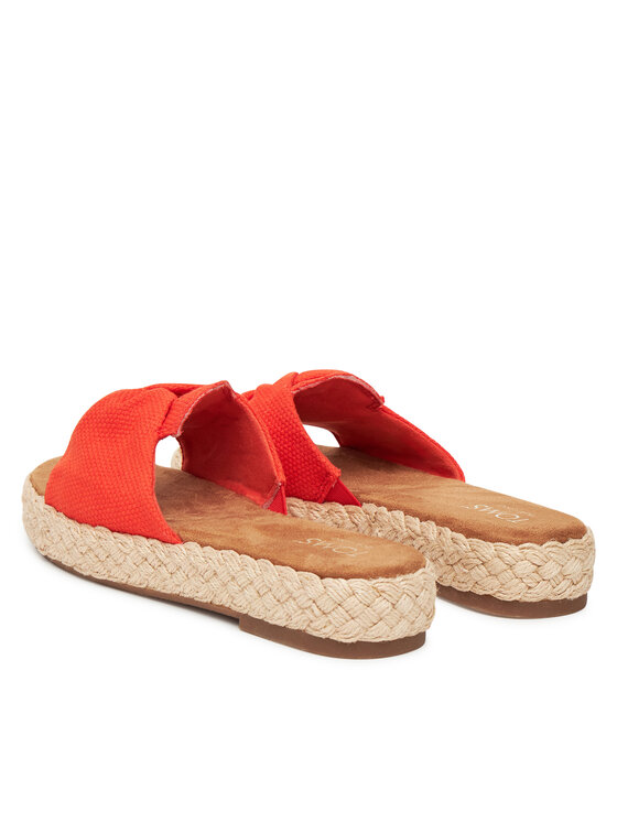 Toms Espadryle Toms Abby Slide 10021981 Pomarańczowy