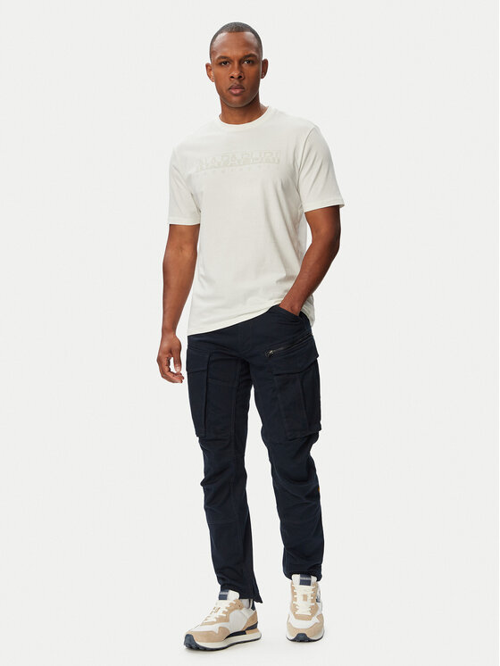 Napapijri Napapijri Camiseta S-Bollo SS 3 NP0A8BAF Blanco Regular Fit