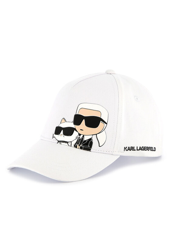 KARL LAGERFELD Kšiltovka KARL LAGERFELD Z30393 Bílá
