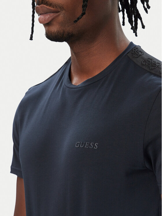 Guess Guess Póló U6BM04 K5388 Sötétkék Regular Fit