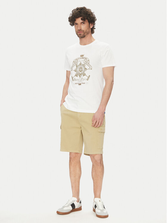 La Martina La Martina T-Shirt Aloysius MARG30 JS206 Λευκό Regular Fit