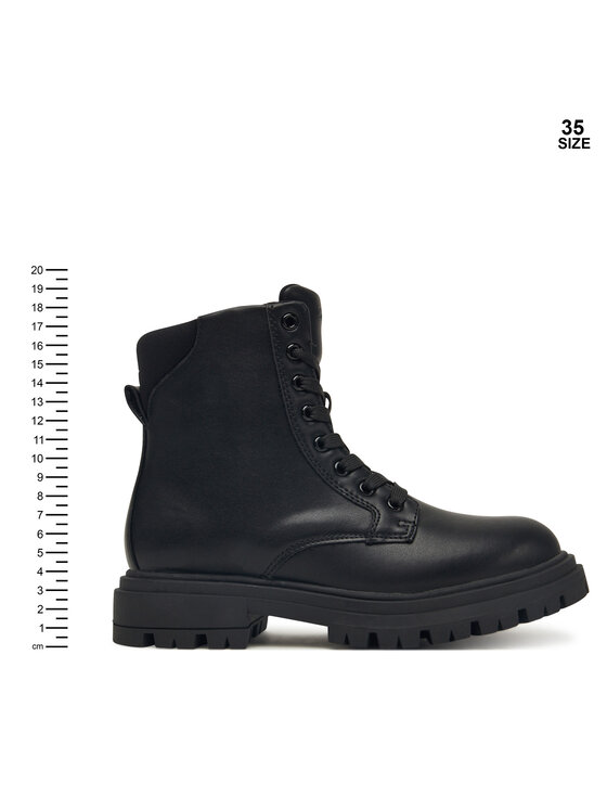 Calvin Klein Pohodni čevlji Calvin Klein Lace Up Bootie V3A5-83120-1464 D Črna