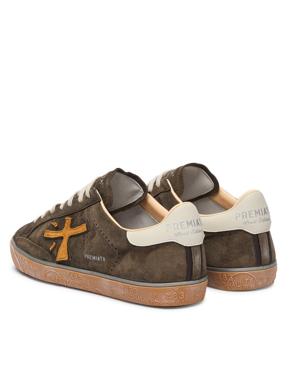 Premiata Sneakersy Premiata Steven Var 7627 Zielony ciemny