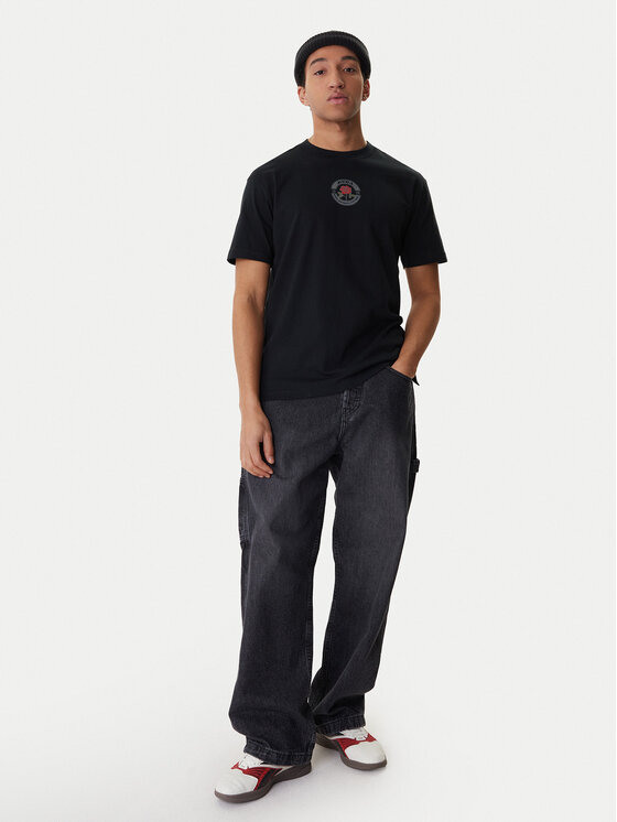 RVCA RVCA Camiseta Roses Poster EVYZT00281 Negro Regular Fit