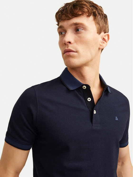 Jack & Jones Jack & Jones Polo Paulos 12136668 Azul marino Slim Fit