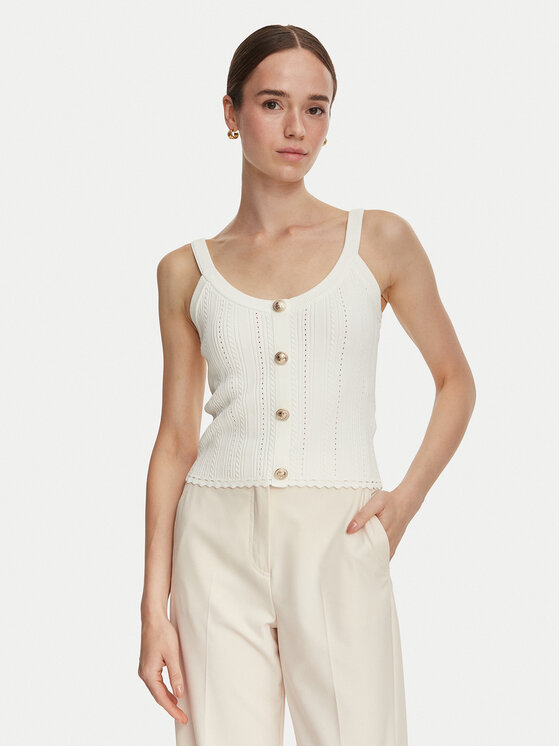 Guess Guess Top W6YR25 Z0972 Crema Slim Fit