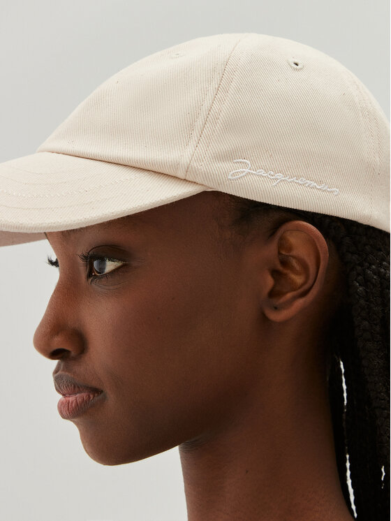 JACQUEMUS Šiltovka JACQUEMUS 216AC009U Écru