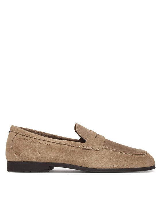 Tommy Hilfiger Lordsi Tommy Hilfiger Flexible Slim Suede Loafer FM0FM05745 Bēšs