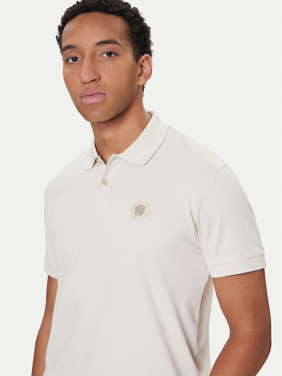 BOSS BOSS Polo Future 50543891 Écru Regular Fit