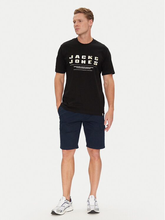 Jack & Jones Jack & Jones Camiseta Recharge 12274716 Negro Relaxed Fit
