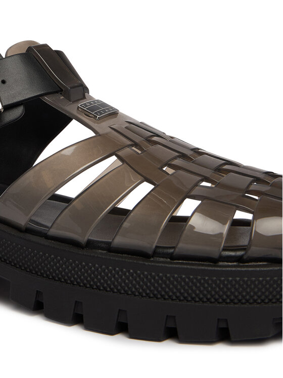 Tommy Jeans Sandalias Tommy Jeans Jelly Chunky Cleat Fisherman EN02949 Negro