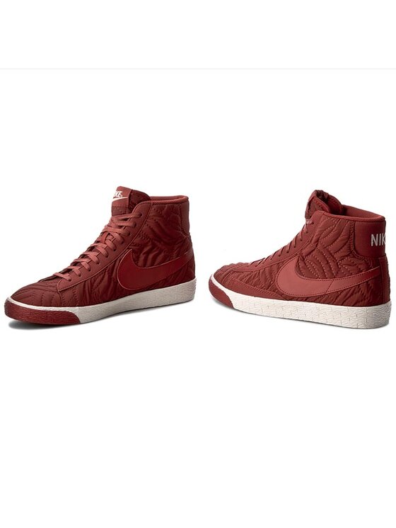 Nike Снікерcи Nike Blazer Mid Prm Se 857664 600 Бордовий