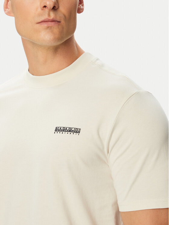 Napapijri Napapijri Camiseta Smallbox NP0A88TR Crema Regular Fit