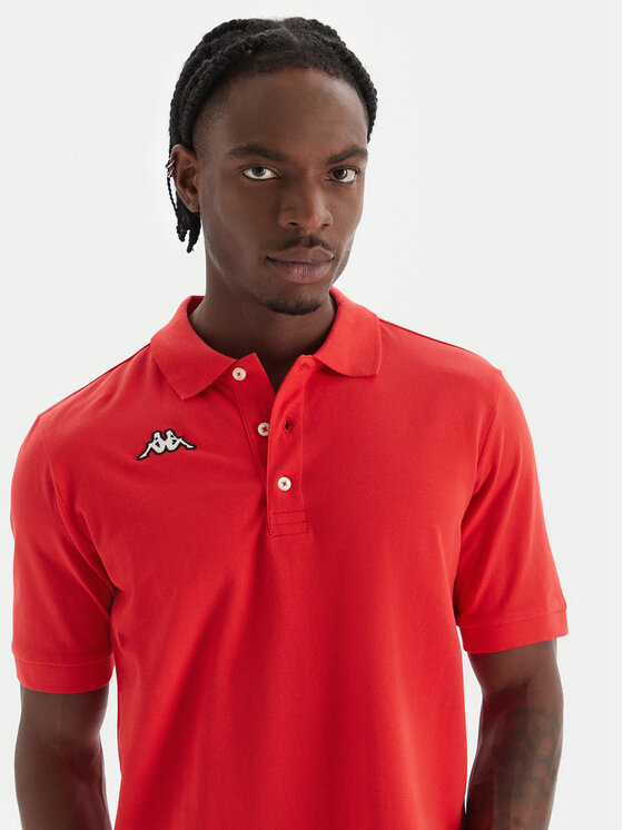 Kappa Kappa Polo Logo Sharas Mss 302B3D0 Rojo Regular Fit