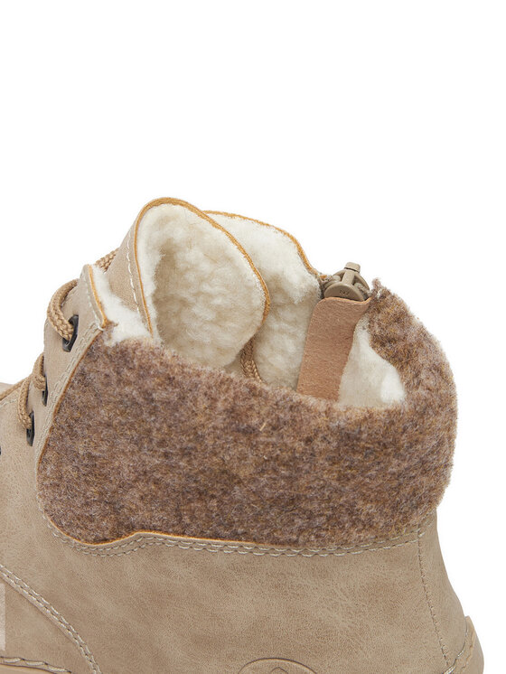 Rieker Šnurovacia obuv Rieker CEO-55000-60 Béžová