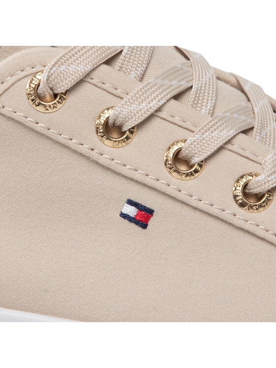 Tommy Hilfiger Teniszcipő Tommy Hilfiger Essential Sneaker FW0FW06664 Bézs