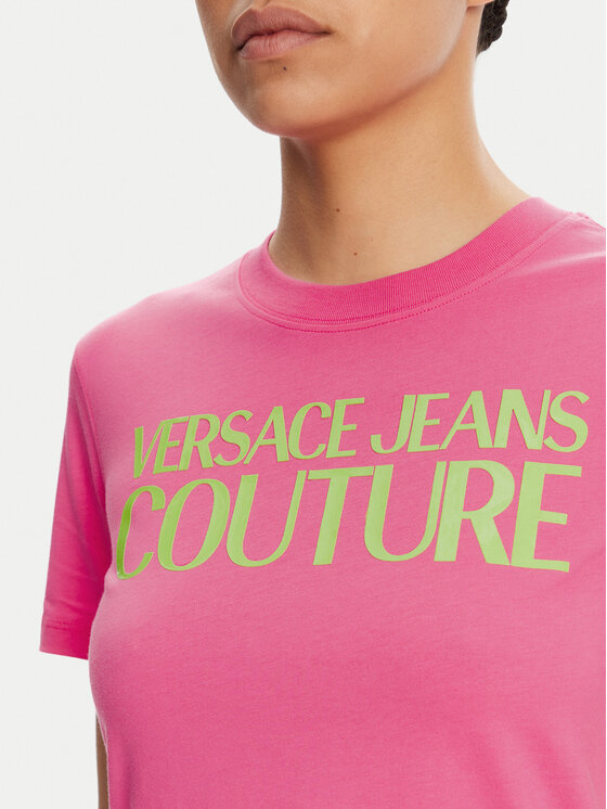 Versace Jeans Couture Versace Jeans Couture Футболка 78HAHE05 Рожевий Regular Fit