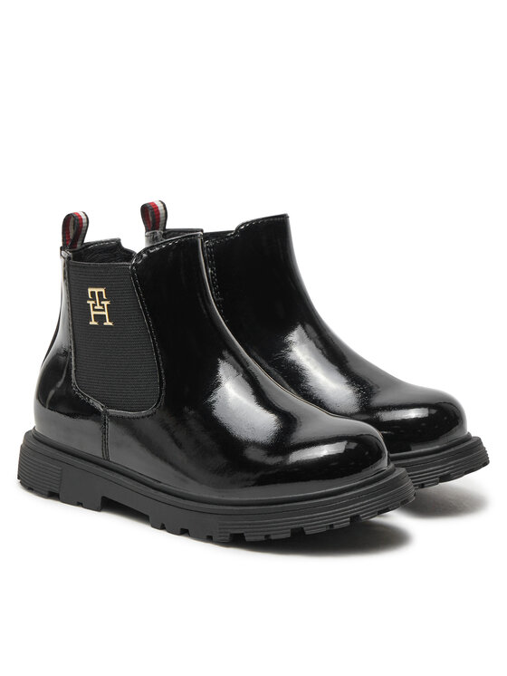 Tommy Hilfiger Īsie zābaki Tommy Hilfiger Chelsea Boot T1A5-33563-0343 M Melns