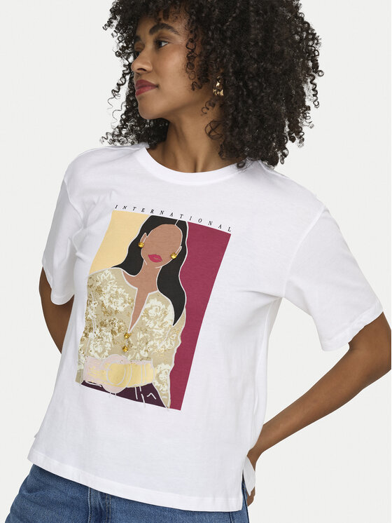 ONLY ONLY Camiseta Susan 15372179 Blanco Regular Fit