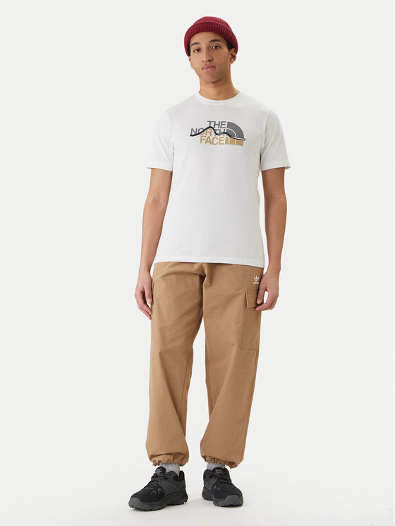 The North Face The North Face Camiseta Mountain Line NF0A8GUX Blanco Regular Fit