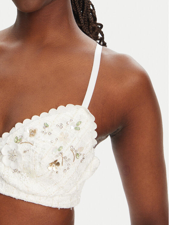Elisabetta Franchi Elisabetta Franchi Grudnjak brallete RG00252E2 360 Bijela Slim Fit