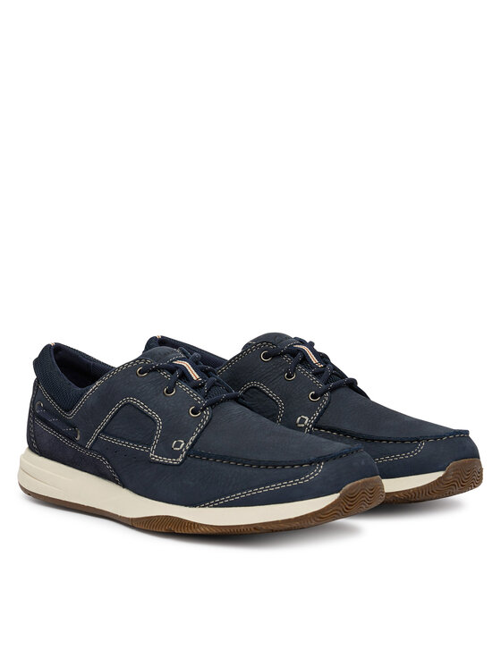 Clarks Туфлі Clarks Sailview Lace 26176972 Cиній