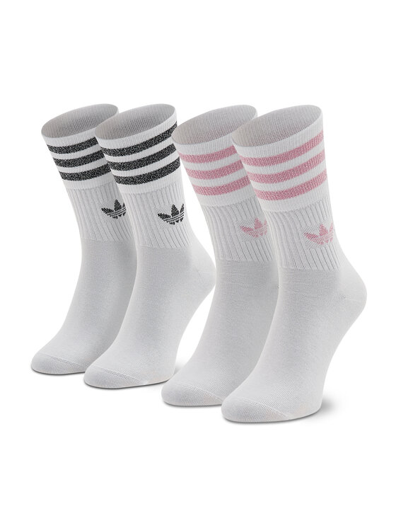 adidas Довгі шкарпетки adidas Mid Cut Glt Sck HK0301 Білий