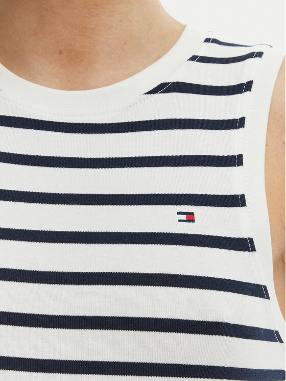 Tommy Hilfiger Tommy Hilfiger Top WW0WW47806 Écru Slim Fit