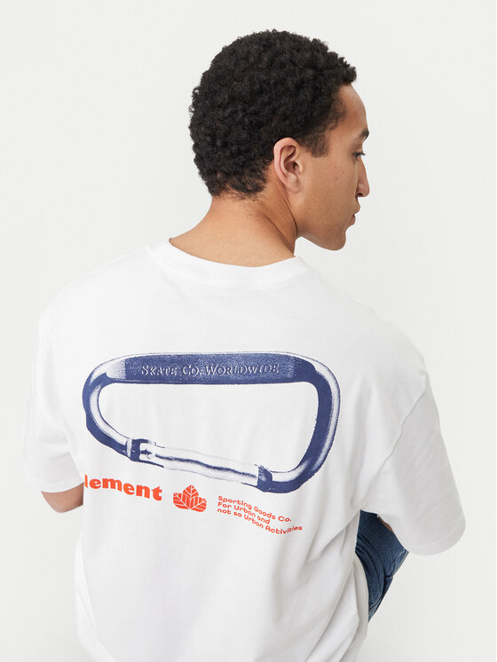 Element Element Camiseta Sporting ELYZT00569 Blanco Relaxed Fit