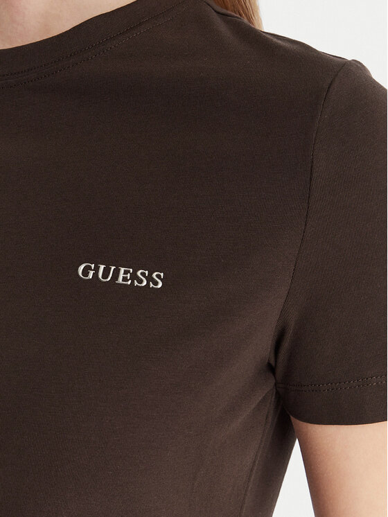Guess Guess Camiseta V6RI07 J1314 Marrón Regular Fit