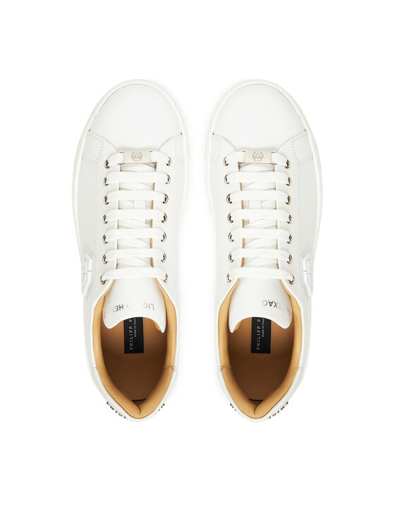 PHILIPP PLEIN Снікерcи PHILIPP PLEIN PAES USC0722 PLE005N01 Білий