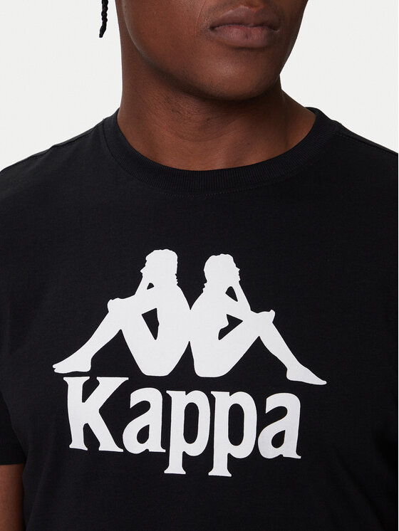 Kappa Kappa Camiseta Authentic 361N6QW Negro Regular Fit