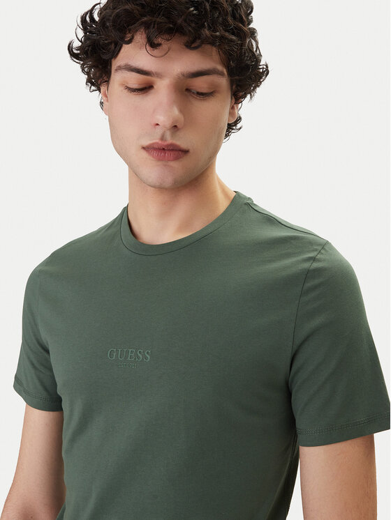 Guess Guess Camiseta M2YI72 I3Z14 Verde Slim Fit