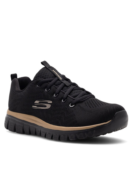 Skechers Сникърси Skechers GRACEFUL 12615 BKRG Черен