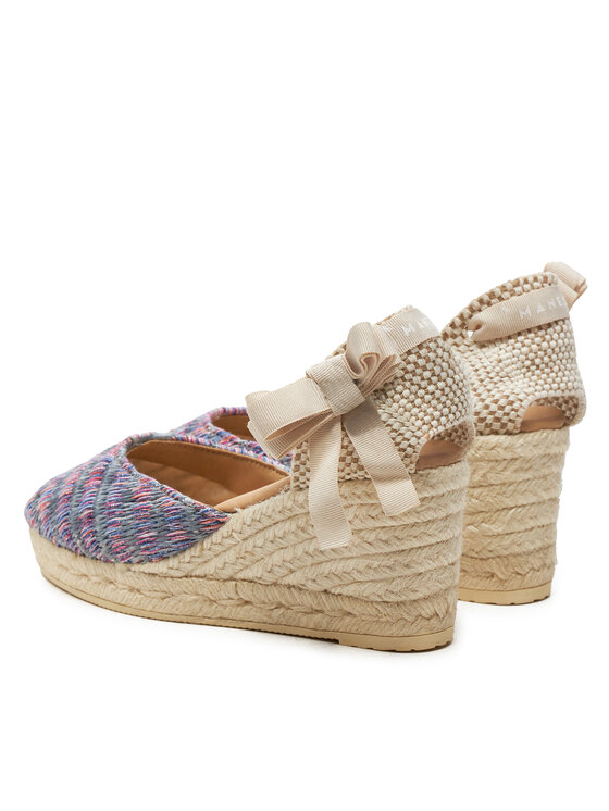 Manebi Еспадрильї Manebi Acapulco Low Wedge Espadrilles G 0.6 WL Фіолетовий