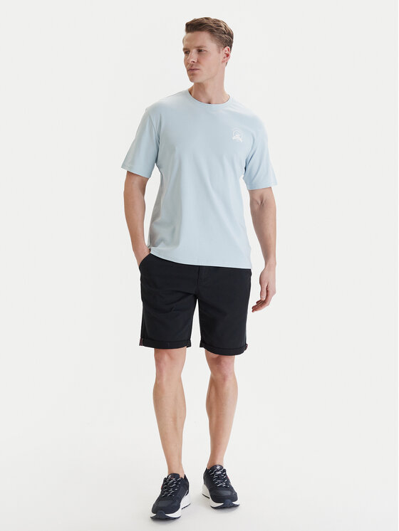 Beverly Hills Polo Club Beverly Hills Polo Club Camiseta W126-BHMTS-1021-23X Azul Regular Fit