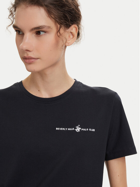 Beverly Hills Polo Club Beverly Hills Polo Club Camiseta P-SS26W-TS085 Azul marino Regular Fit
